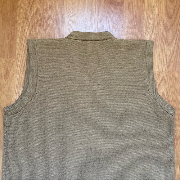 Vintage Baby Alpaca Men’s Naturally Distressed Tan Vest Size Medium - Picture 4 of 9